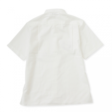 半袖襟シャツ 「にわとり」 ホワイト|