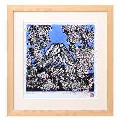 桜纏う富士