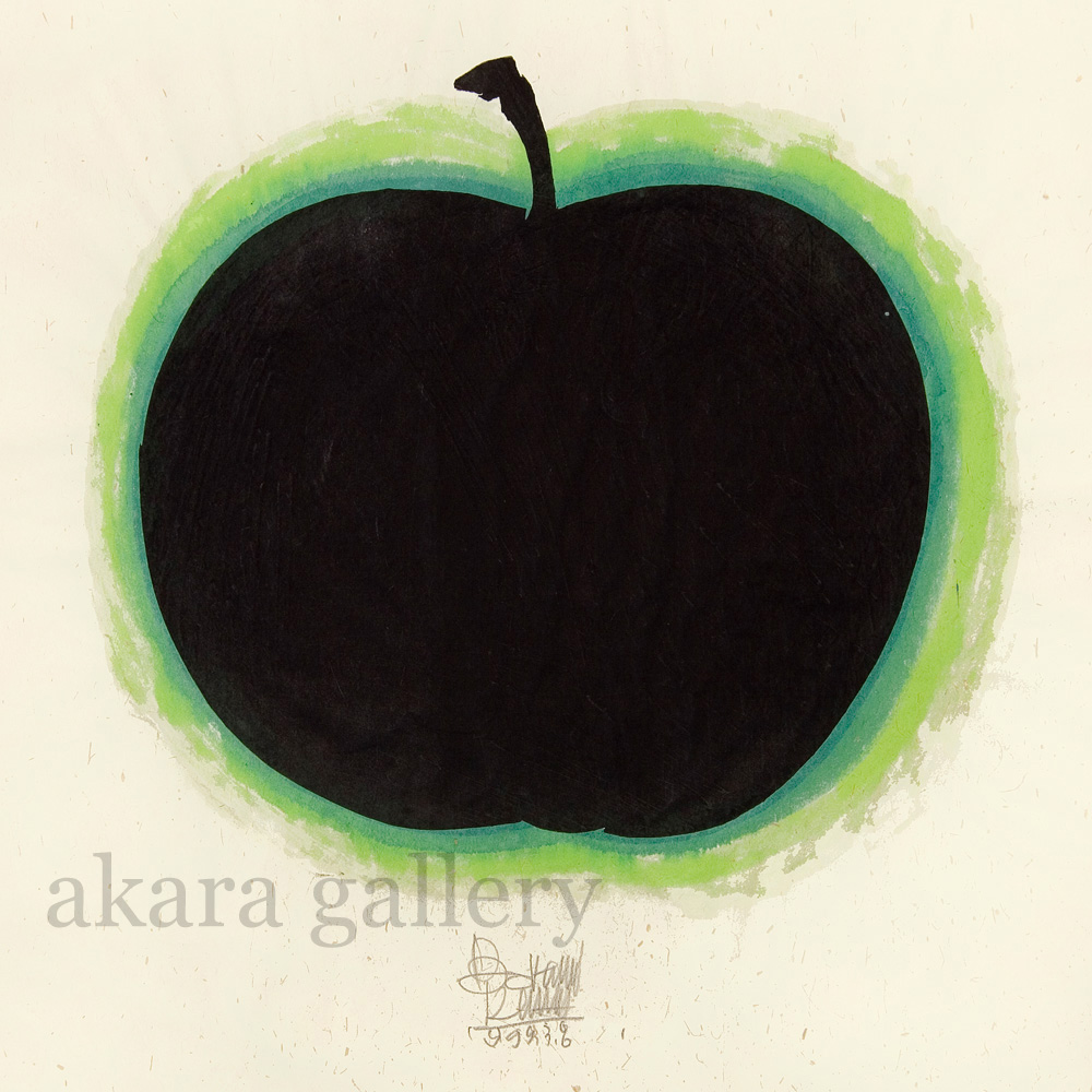 BOKUNEN ART GALLERY公式オンラインストア / 青い林檎 木版画中角