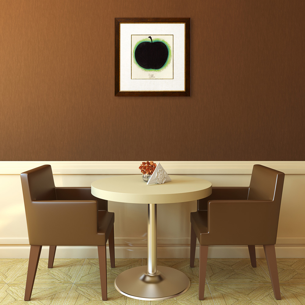 BOKUNEN ART GALLERY公式オンラインストア / 青い林檎 木版画中角