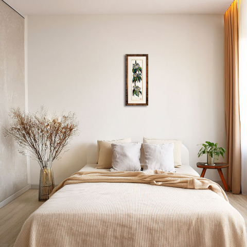 いじゅの一枝　木版画|