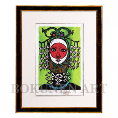 そうだから樹の子は　木版画