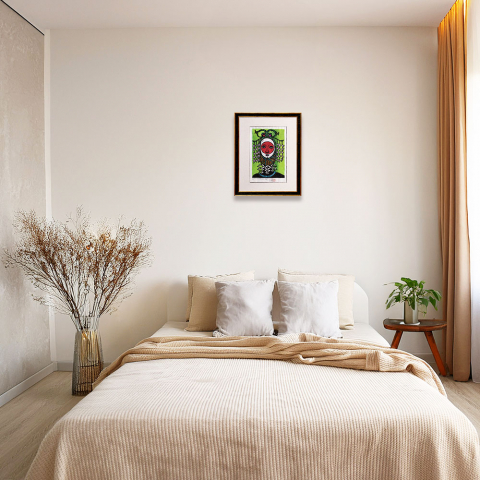 そうだから樹の子は　木版画|